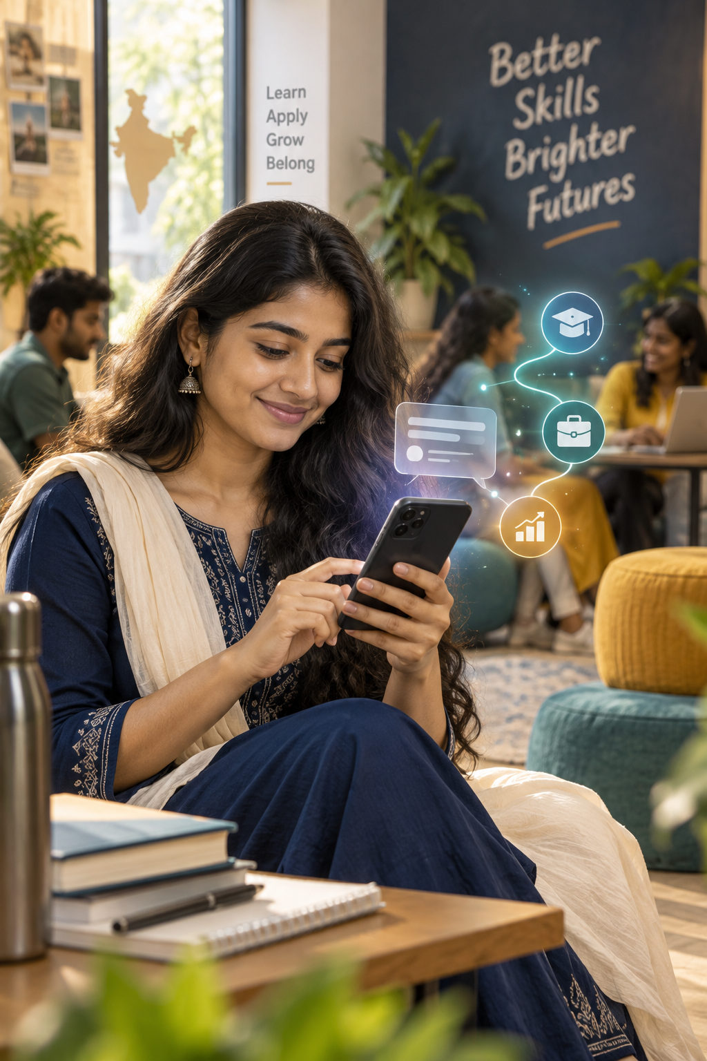 A learner using the Sahayak AI career guide